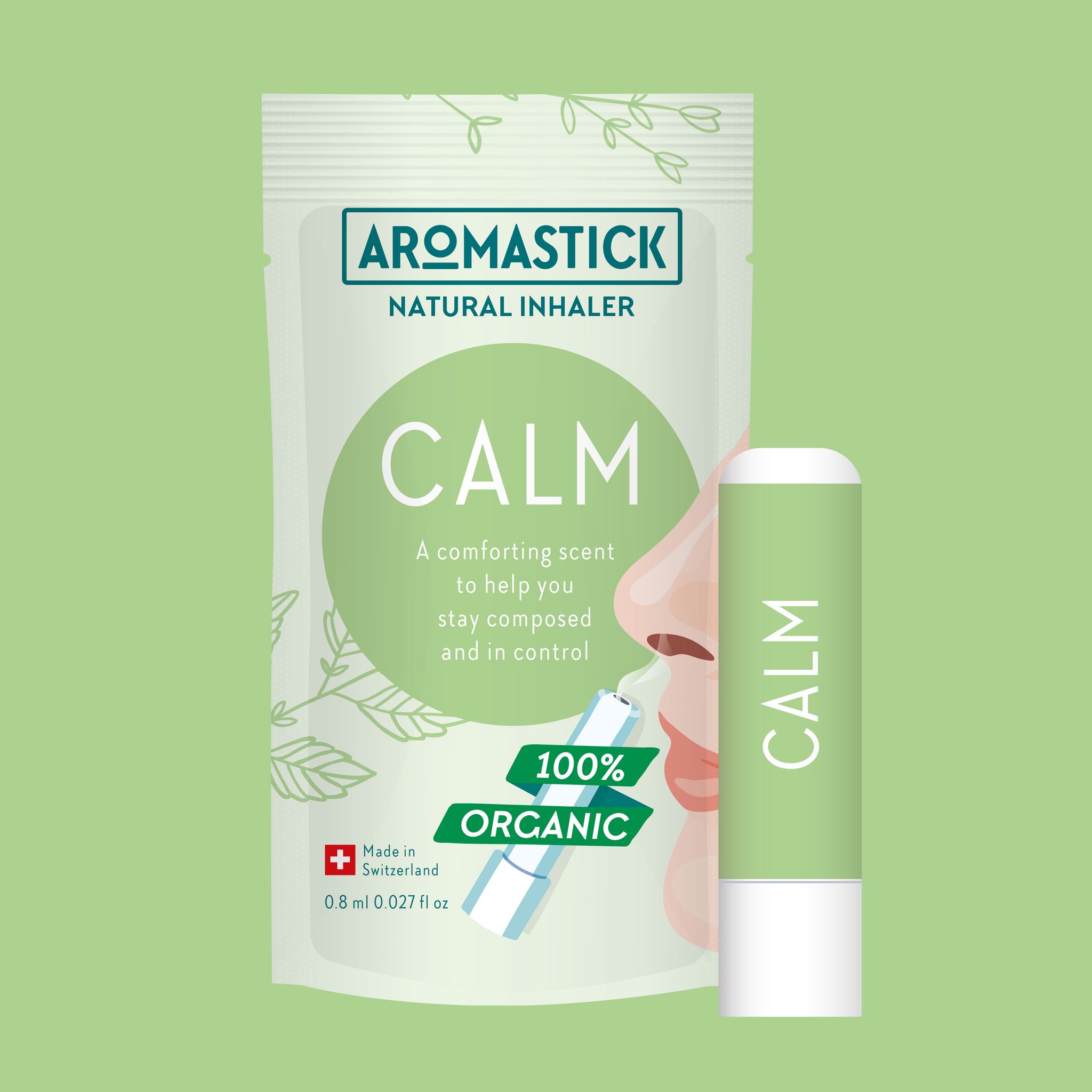 AromaStick inhalateur nasal 100% bio Calm 1 Pièce